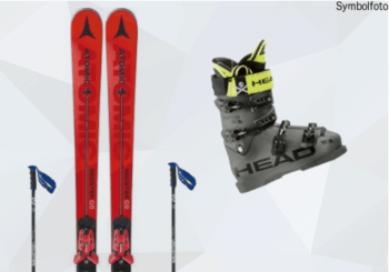 Ski Set für Erwachsene (Ski + Skistöcke + Skischuhe)