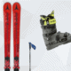 Ski Set für Erwachsene (Ski + Skistöcke + Skischuhe)