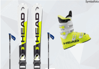 Ski Set für Jugendliche in Galtür, Ski-Set für Kinder in Fulpmes, Head Ski, Salomon Skistöcke, Head Skischuhe, Jugend, Mogasi, Ski Set für Kinder