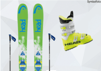 Head Ski, Salomon Skistöcke, Head Skischuhe, Jugend, Mogasi, Ski-Set Jugend Anfänger