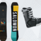 Salomon Snowboard für Erwachsenen, Vorder- und Rückseite, Anfänger, Snowboardschuhe, Mogasi