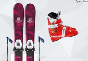 Ski Set für Kinder (Ski + Skistöcke + Skischuhe