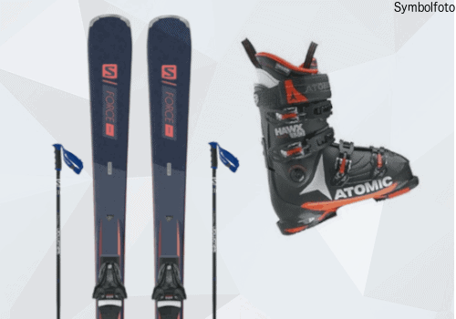 Erwachsenen Skiset ( SKi, Skischuhe, Skibindung, Skistöcke) online buchen mogasi
